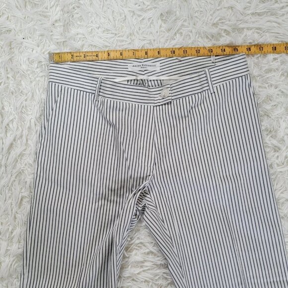 Amina Rubinacci Napoli Stripped Made in Italy Pants - Size 46 Italy/ 10 US - Picture 10 of 13